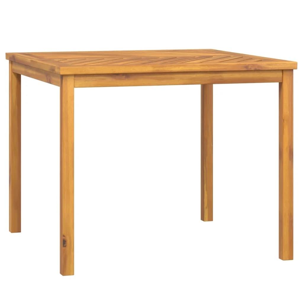 vidaXL Mesa de jantar para jardim 90x90x74 cm madeira de acácia maciça
