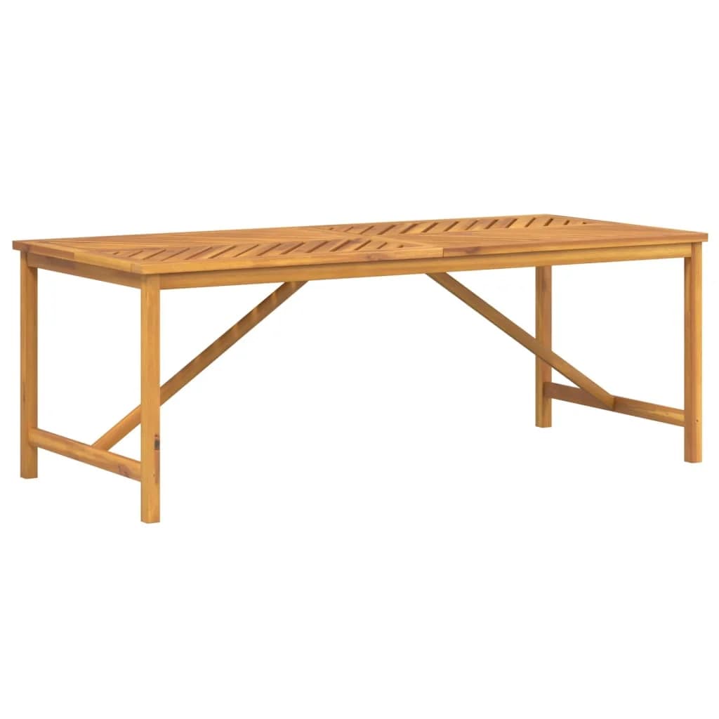 vidaXL Mesa de jantar para jardim 200x90x74cm madeira de acácia maciça