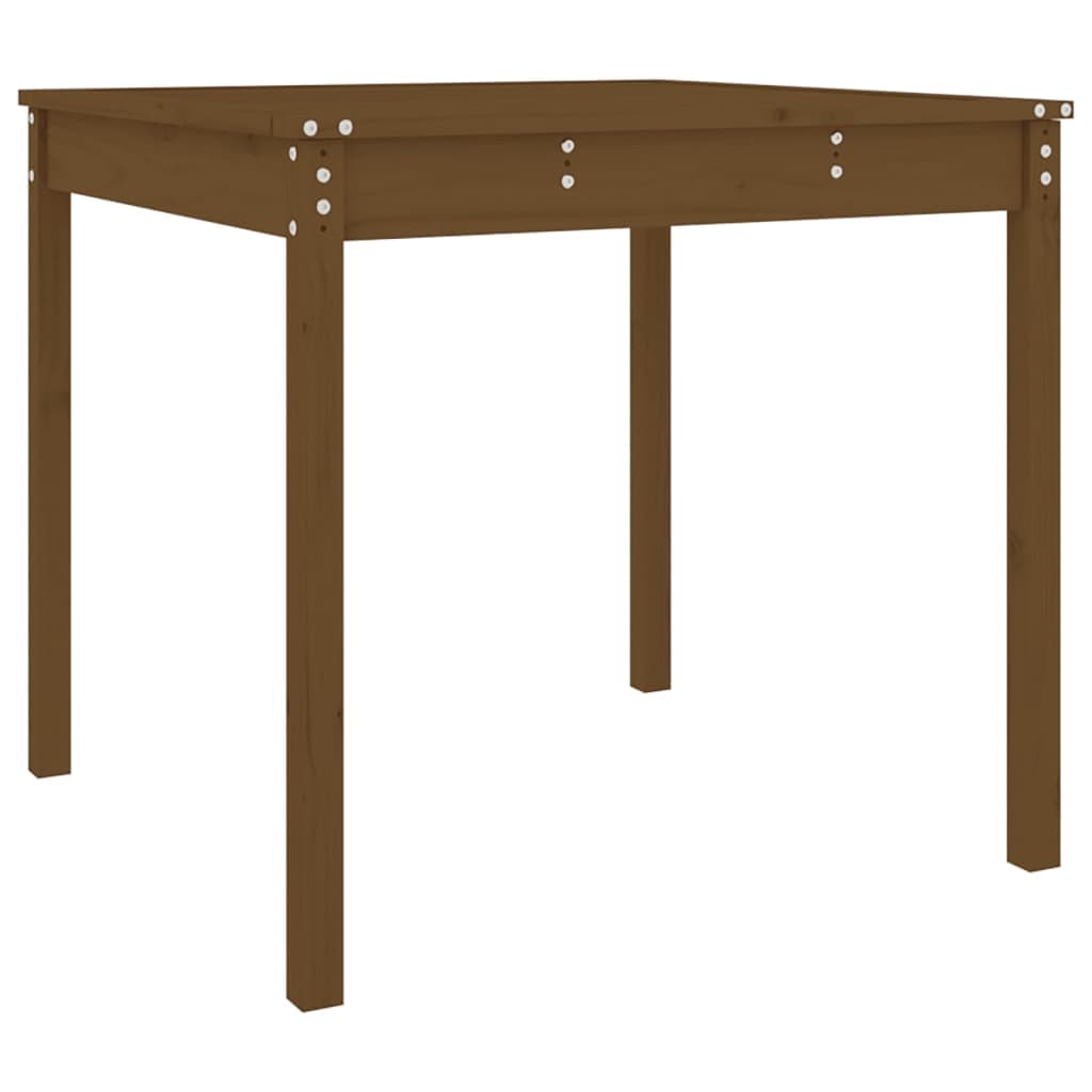 vidaXL Mesa jardim 82,5x82,5x76cm madeira de pinho maciça castanho-mel