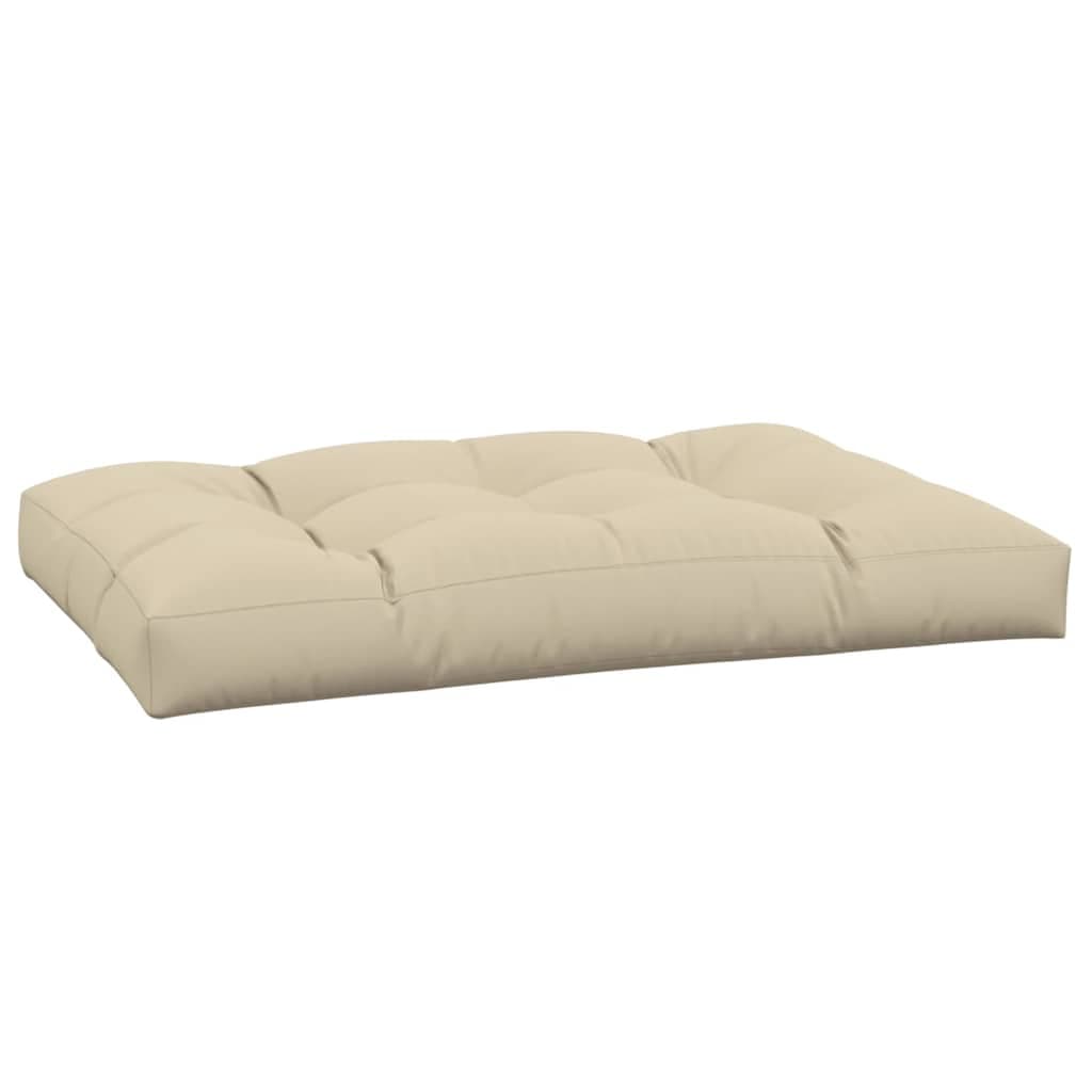 vidaXL Almofadão para Sofá de Paletes 120x80x12 cm Tecido Bege - 2728163803