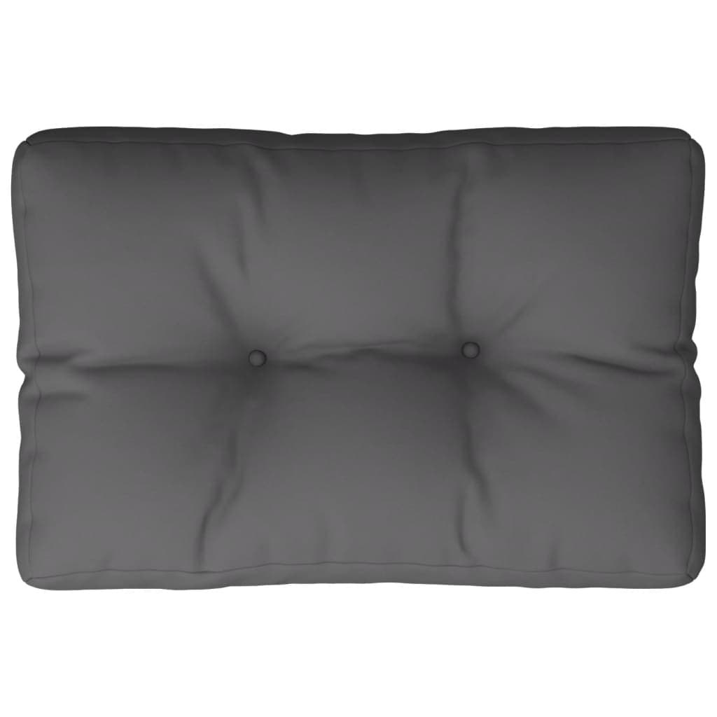 vidaXL Almofadão Paletes 60x40x12 cm Tecido Antracite - 2985790537