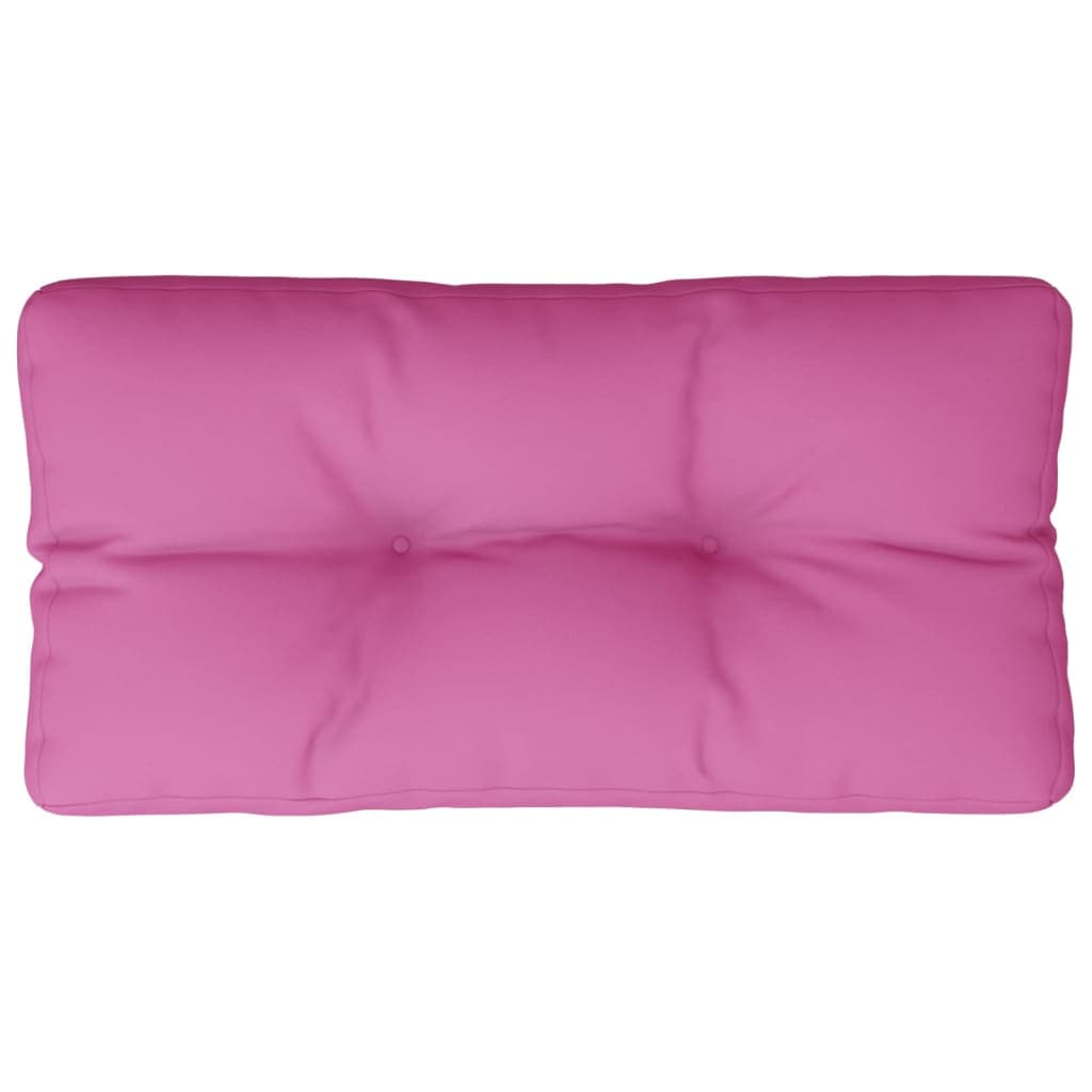vidaXL Almofadão para sofá de paletes 70x40x12 cm tecido rosa
