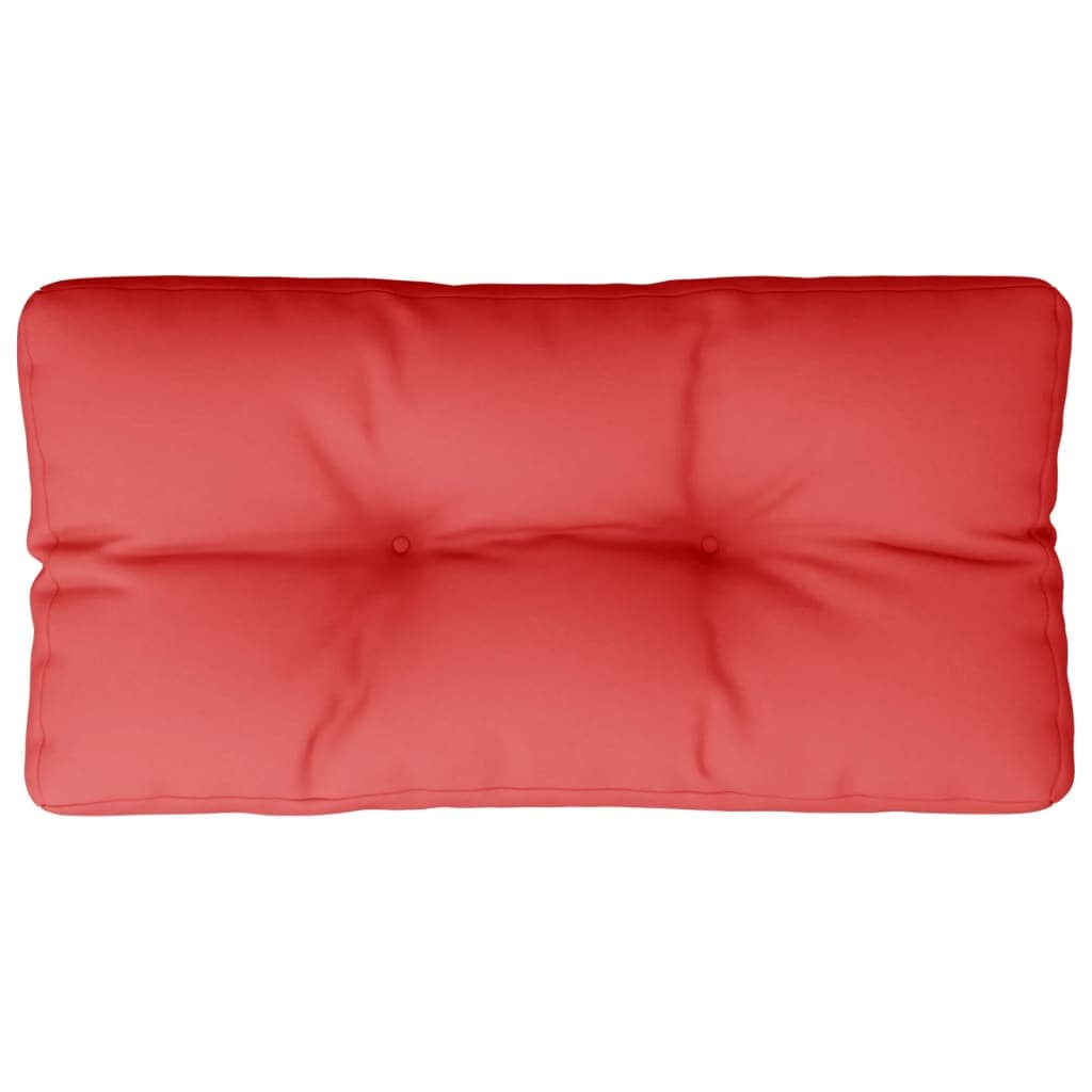 vidaXL Almofadão para sofá de paletes 80x40x12 cm tecido vermelho