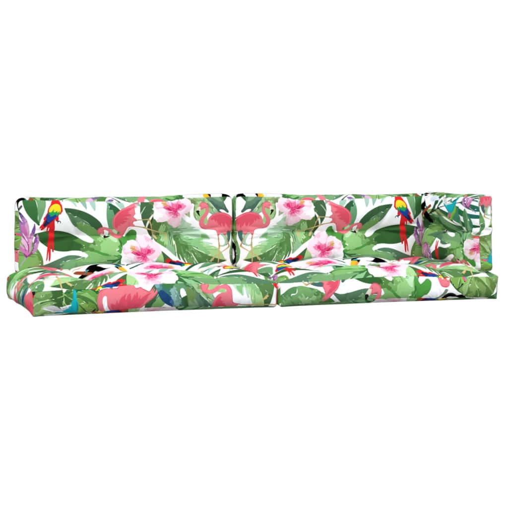 vidaXL Almofadões p/ paletes 2 pcs tecido multicolor