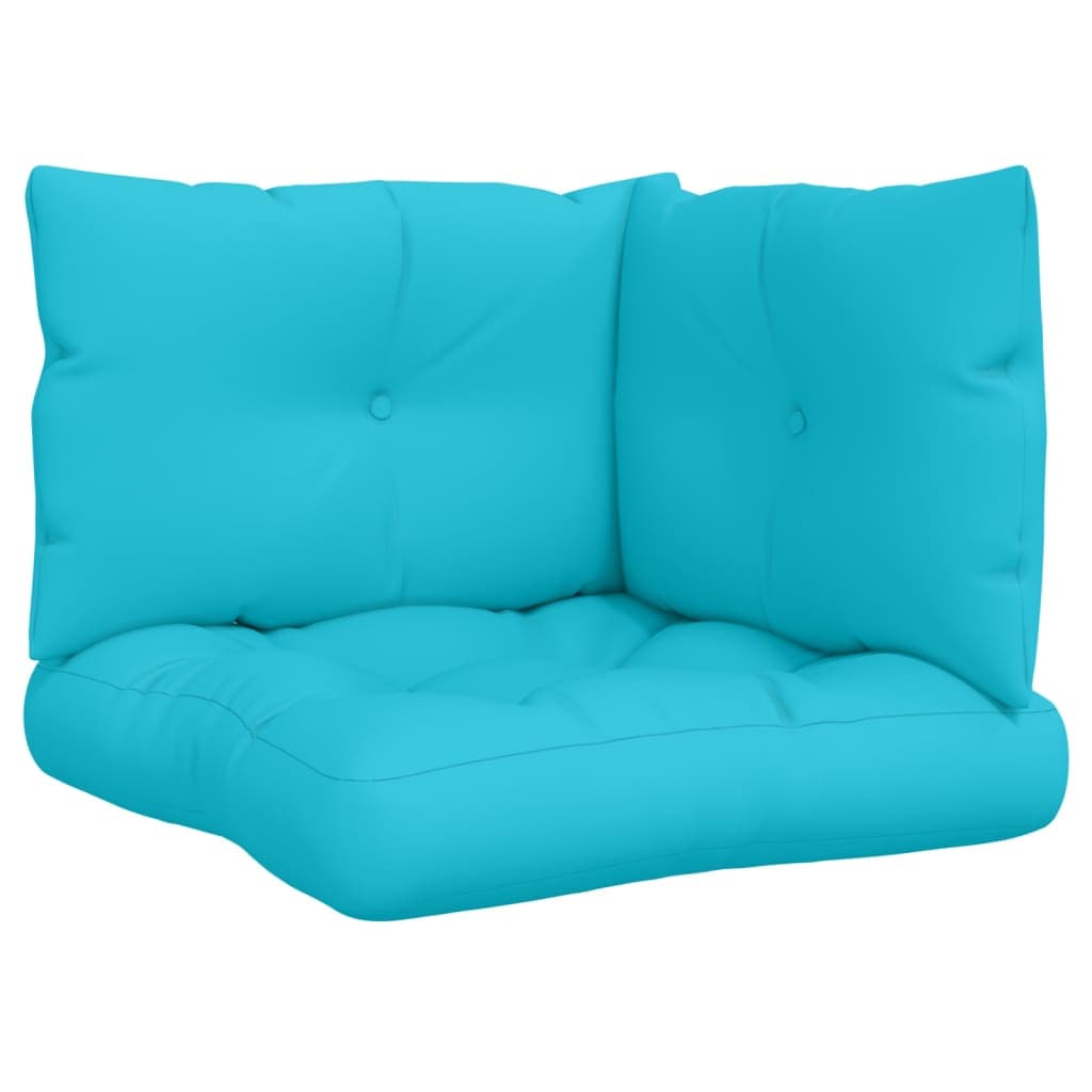 Almofadões P/ Móveis de Paletes 3 Pcs Tecido Oxford Turquesa - 360877