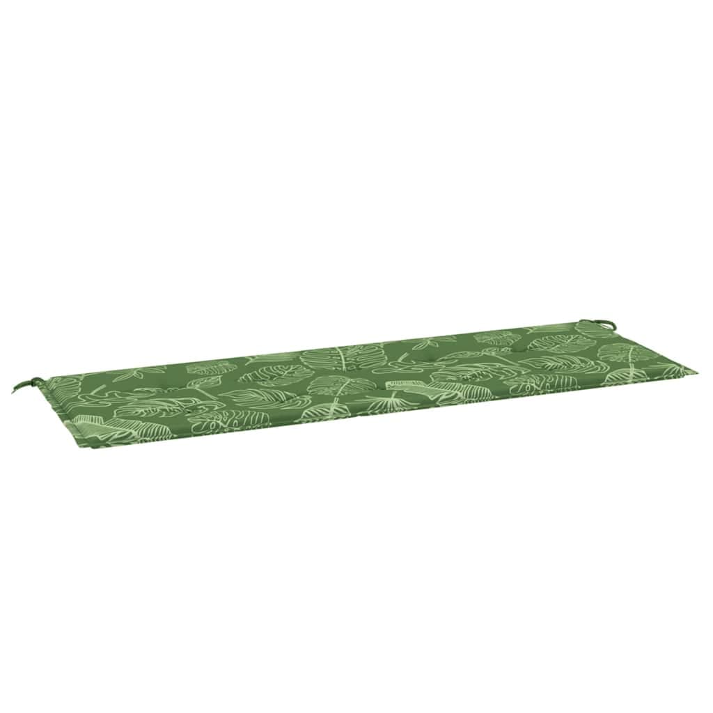 Almofadão Banco Jardim 150x50x3 cm Tecido Oxford Padrão Folhas - 361161
