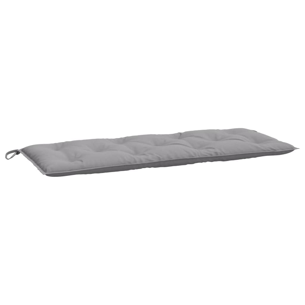 vidaXL Almofadão p/ banco de jardim 120x50x7 cm tecido oxford cinza