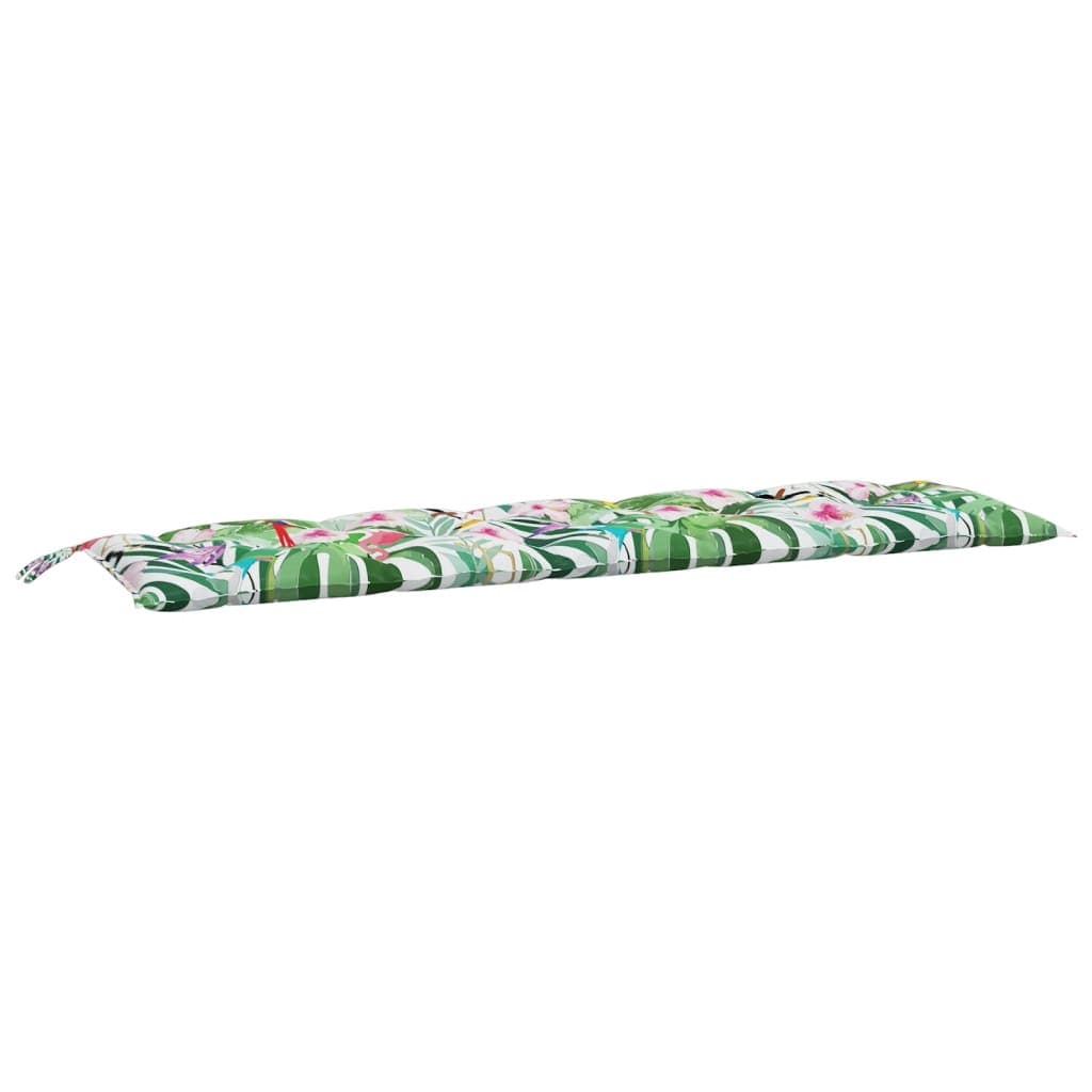 vidaXL Almofadão p/ banco jardim 180x50x7 cm tecido oxford multicolor