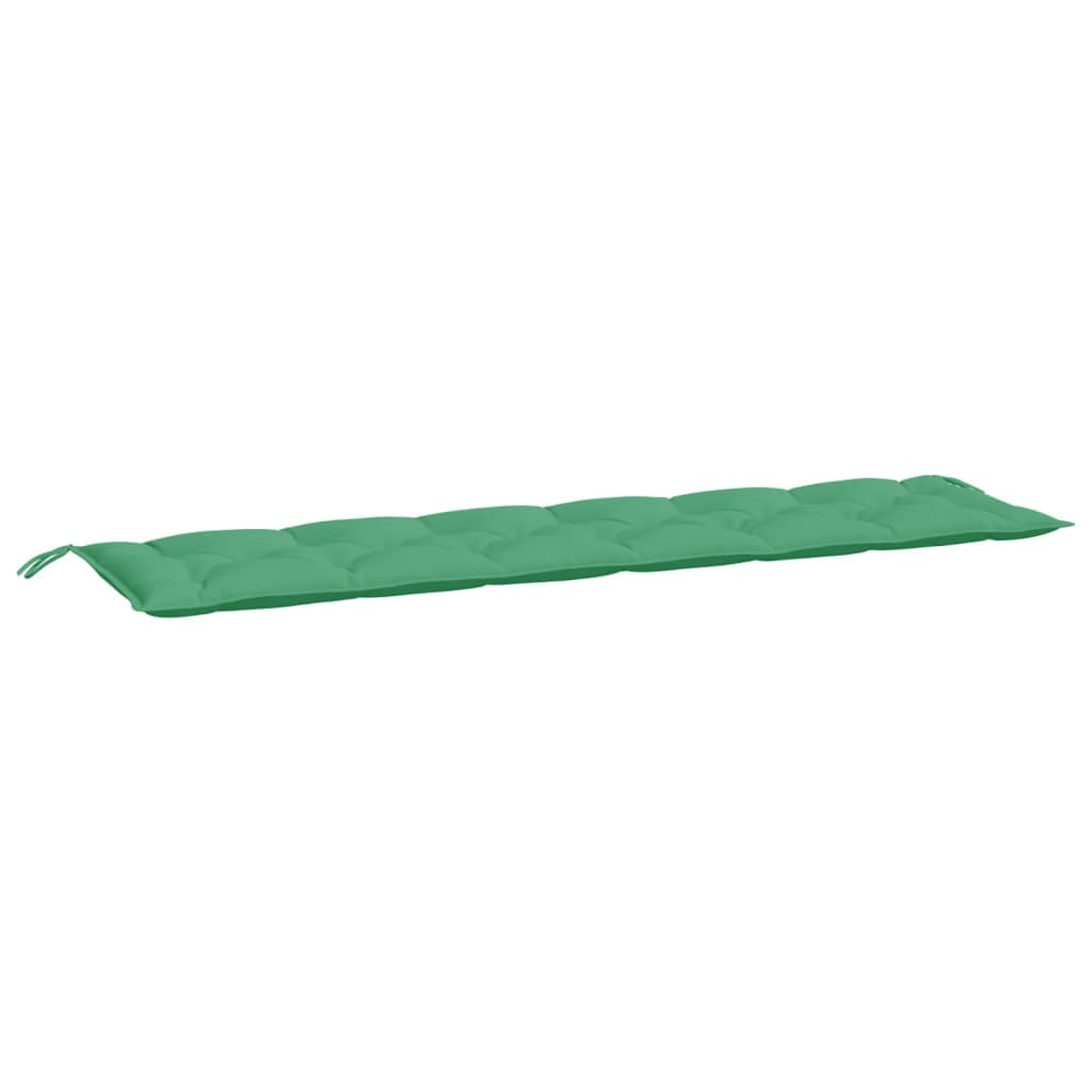 vidaXL Almofadão p/ banco de jardim 200x50x7cm tecido oxford verde