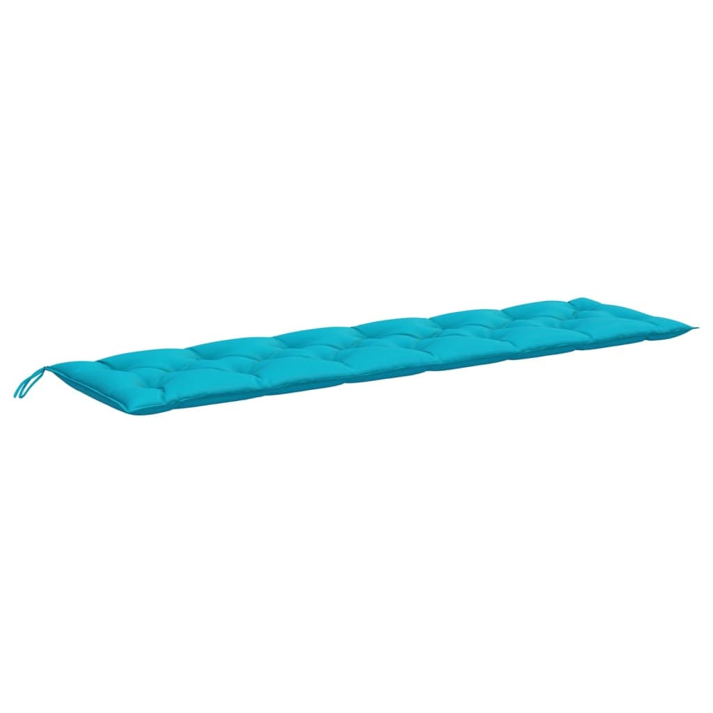 vidaXL Almofadão p/ banco de jardim 200x50x7 cm tecido turquesa