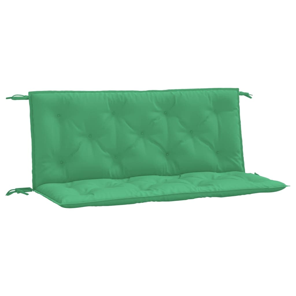 vidaXL Almofadões banco jardim 2 pcs 120x50x7cm tecido oxford verde