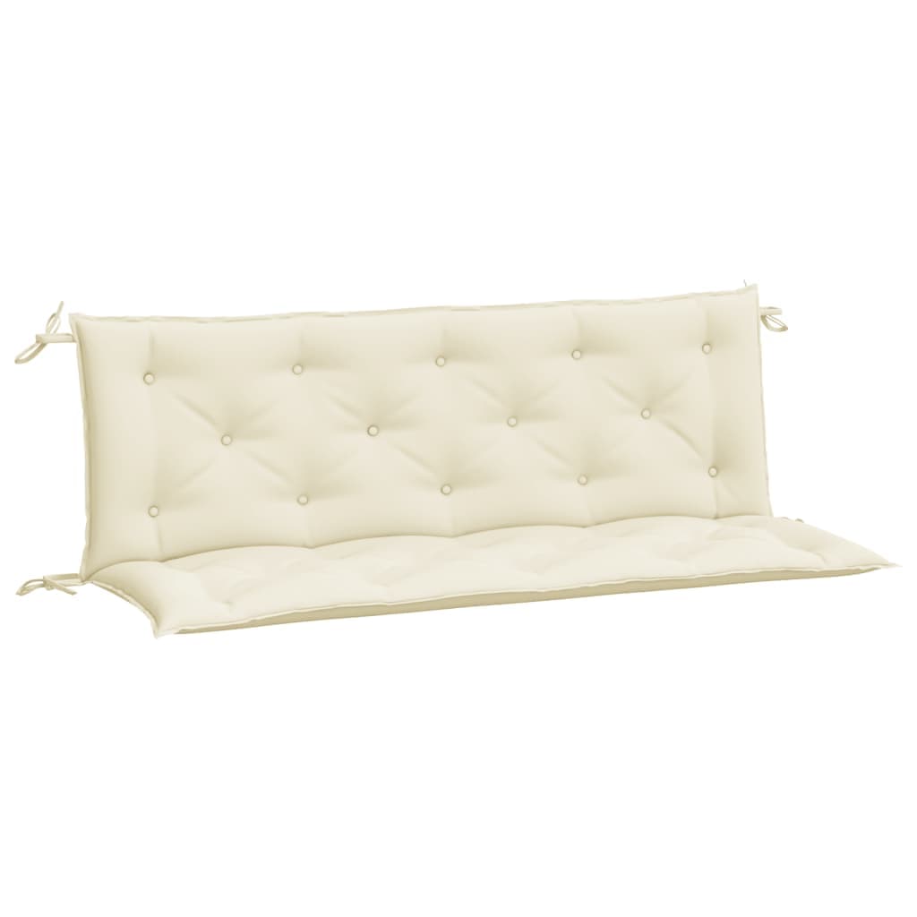 vidaXL Almofadões banco jardim 2 pcs tecido oxford branco nata