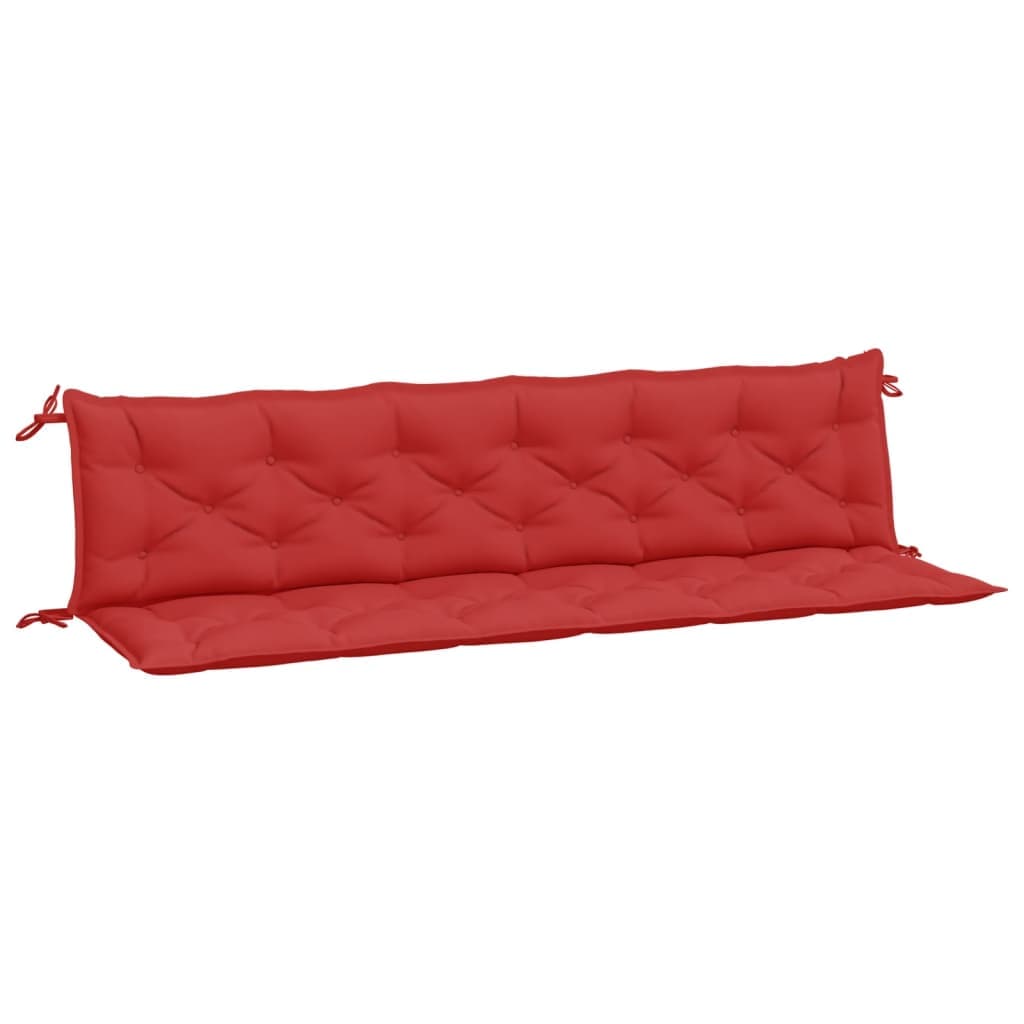 vidaXL Almofadões banco jardim 2 pcs 200x50x7cm tecido oxford vermelho