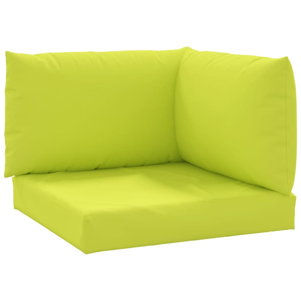 vidaXL Almofadões p/ móveis paletes 3pcs tecido oxford verde brilhante