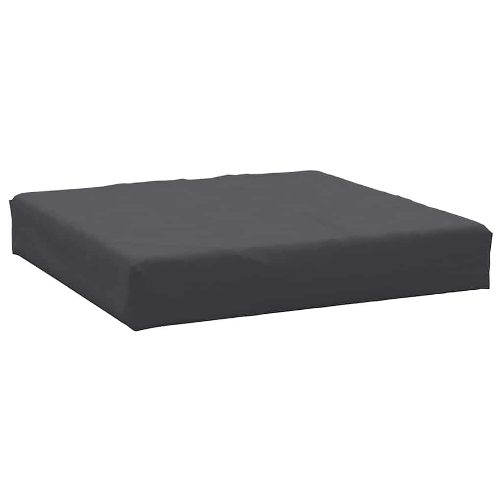 vidaXL Almofadão para sofá de paletes 60x60x9,5 cm tecido antracite