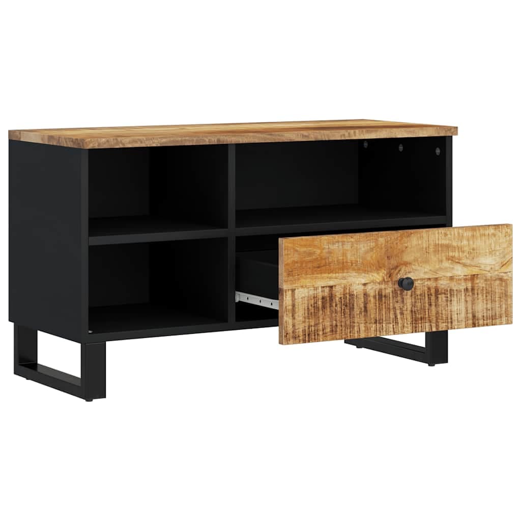 vidaXL Móvel de TV 80x33x46 cm mangueira maciça/derivados madeira