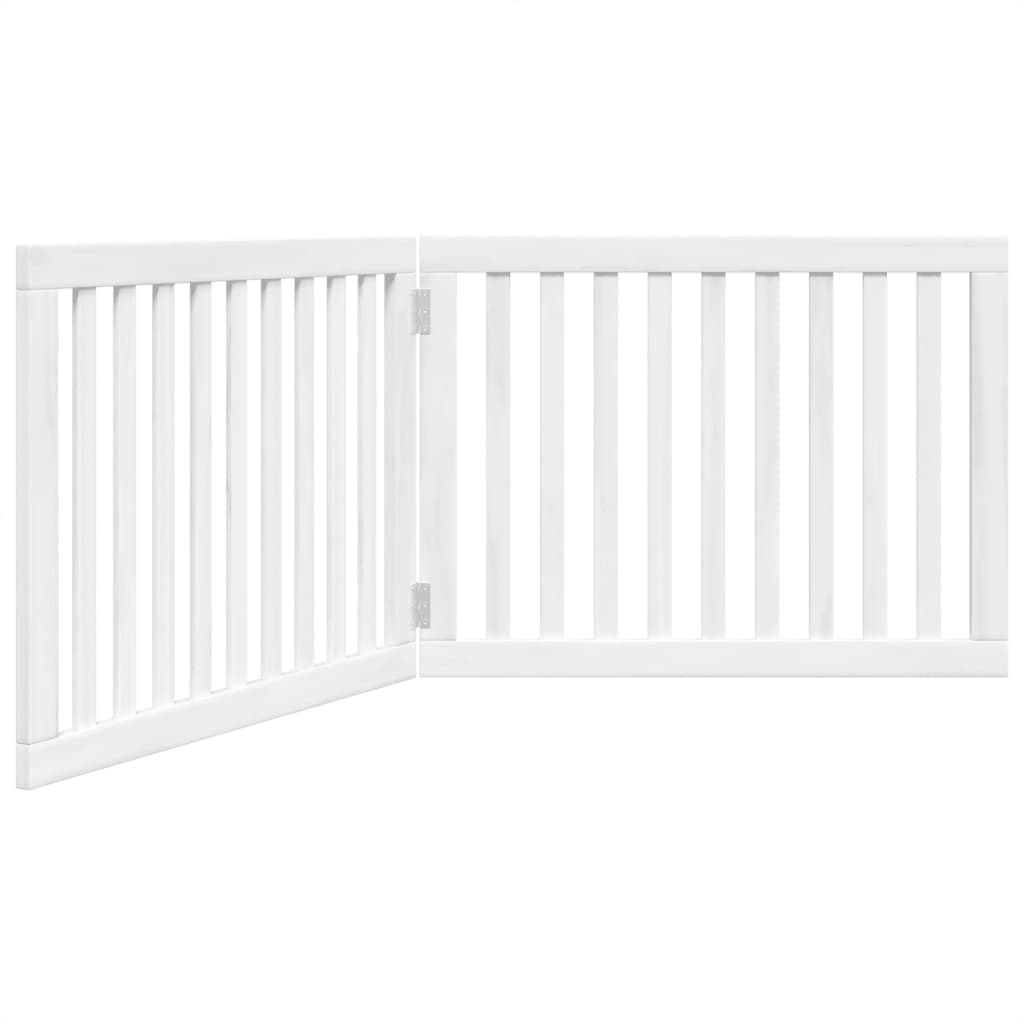 vidaXL Portão para cães dobrável 2 painéis 160 cm madeira de álamo