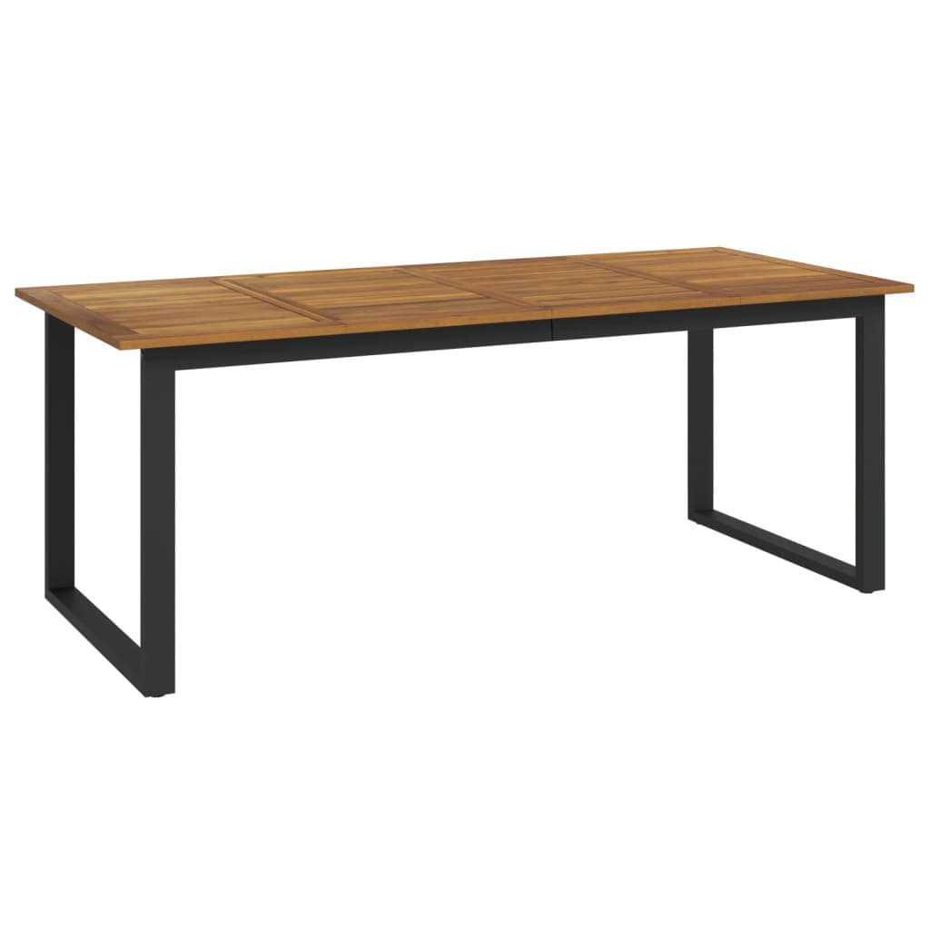 Mesa Jardim com Pernas em Forma de u 200x90x75 cm Acácia Maciça - 319514