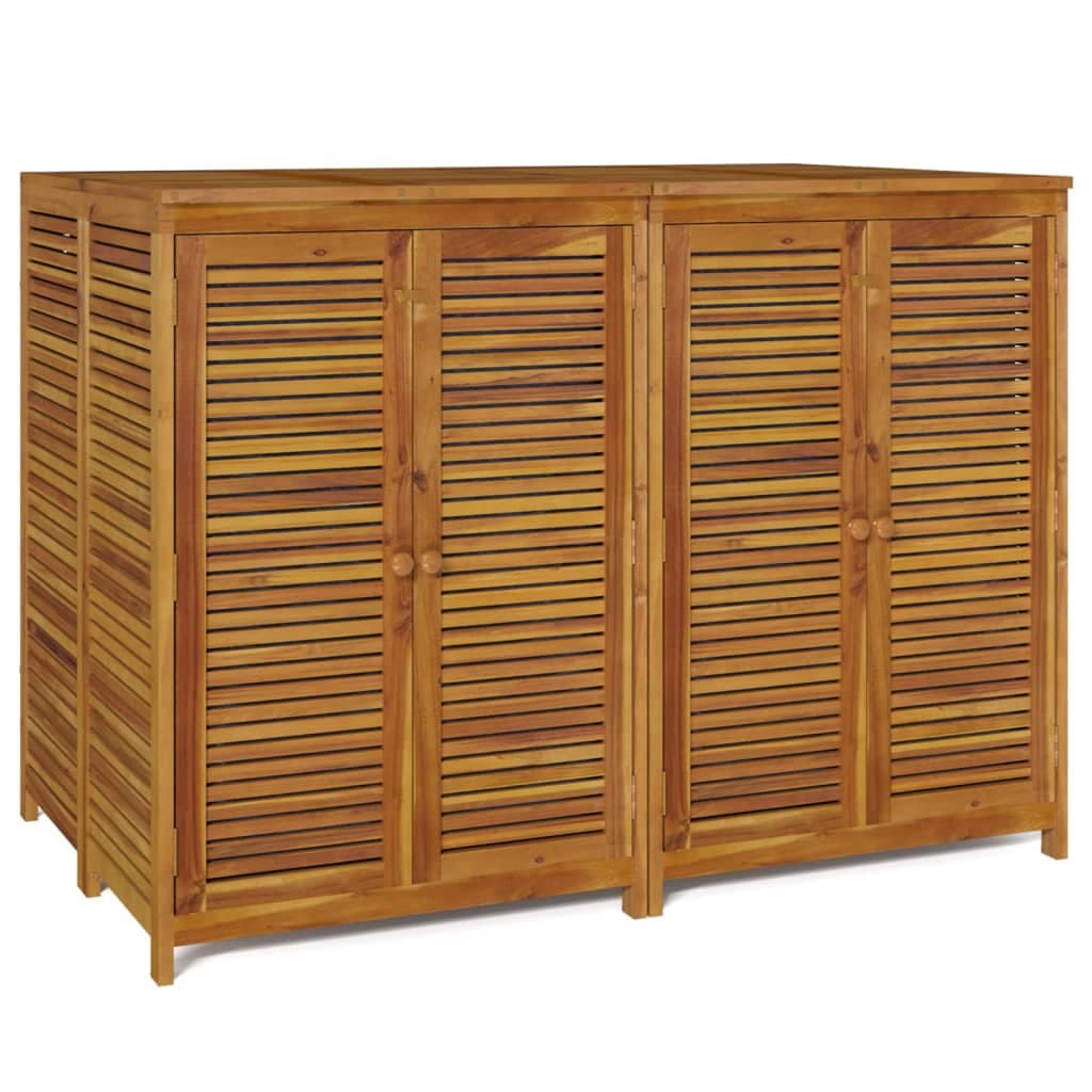 vidaXL Caixa de arrumação para jardim 140x87x104 cm acácia maciça