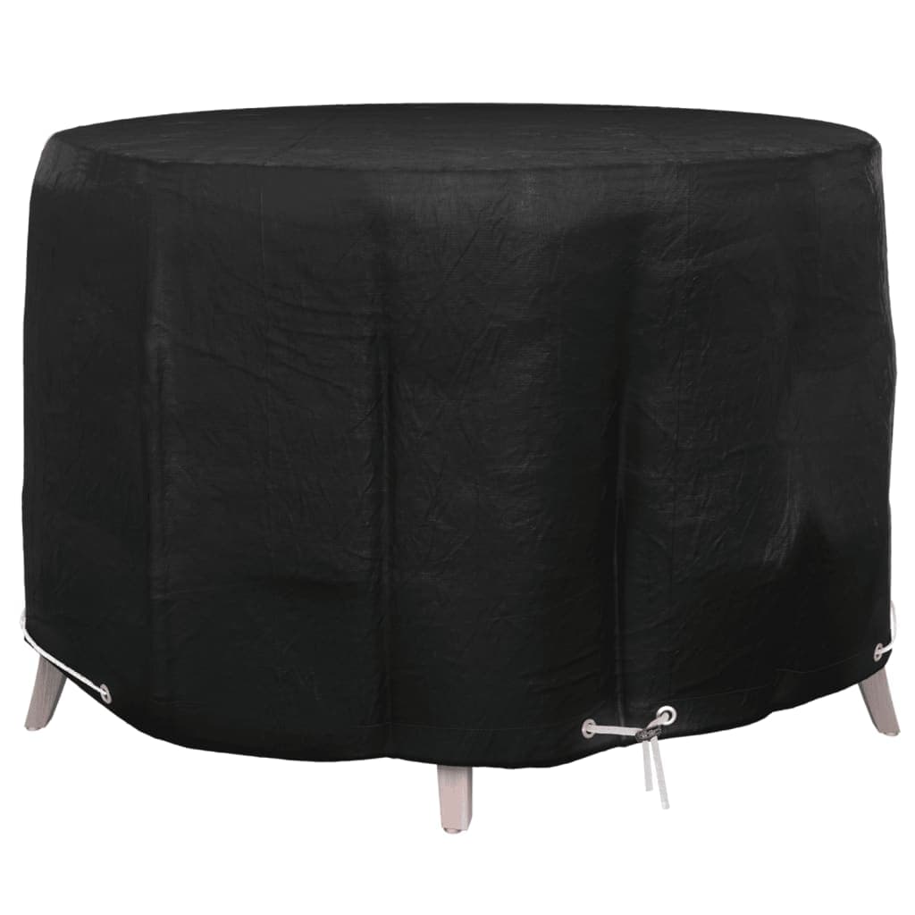 vidaXL Capa para mobília de jardim 6 ilhós Ø125x75 cm redondo