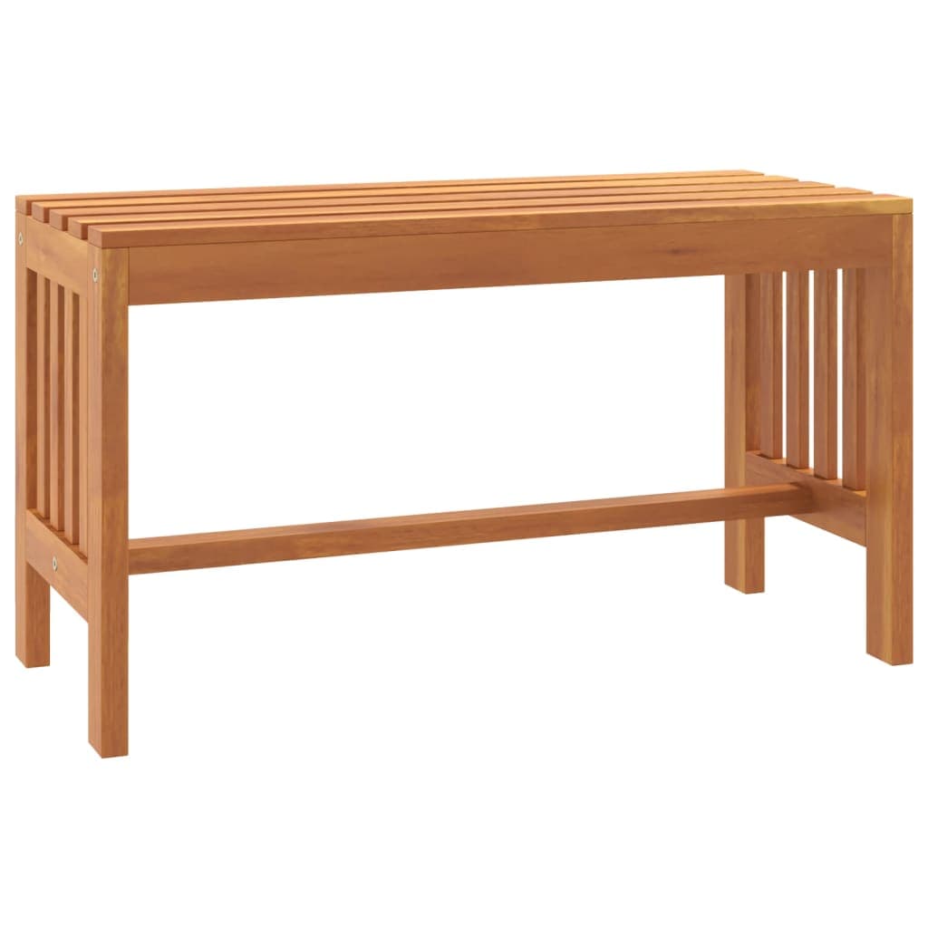 vidaXL Banco de jardim 80 cm madeira de eucalipto maciça