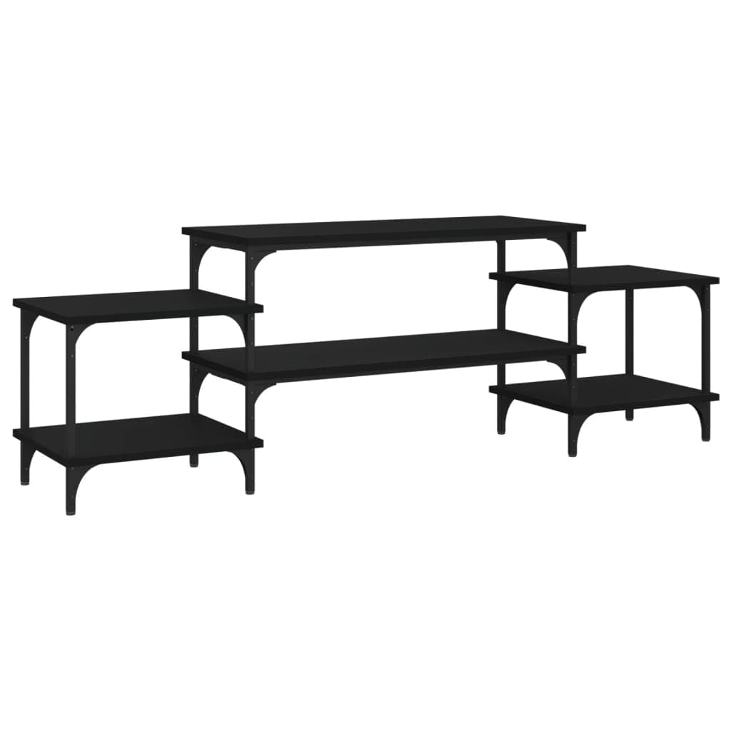 vidaXL Móvel p/ TV 157x35x52 cm derivados de madeira preto