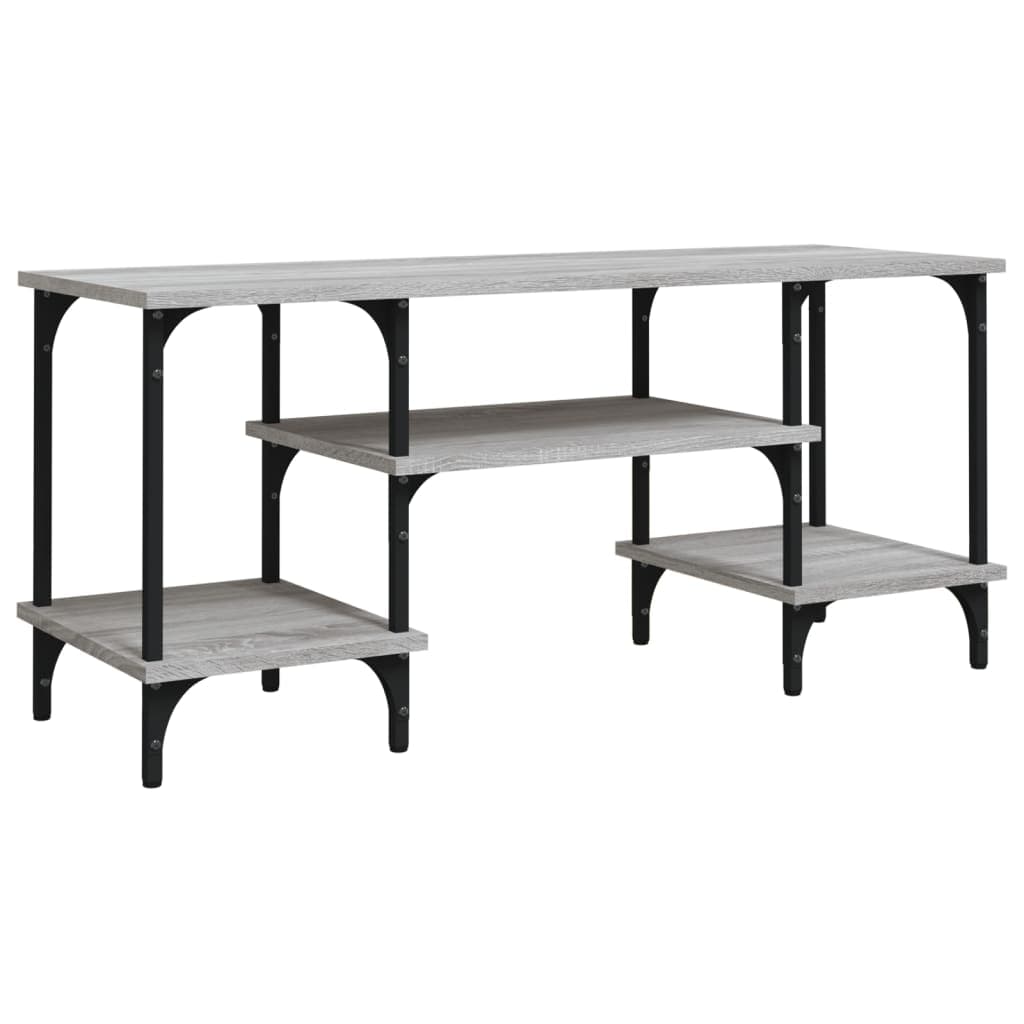 vidaXL Móvel para TV 102x35x45,5 cm derivados madeira cinzento sonoma
