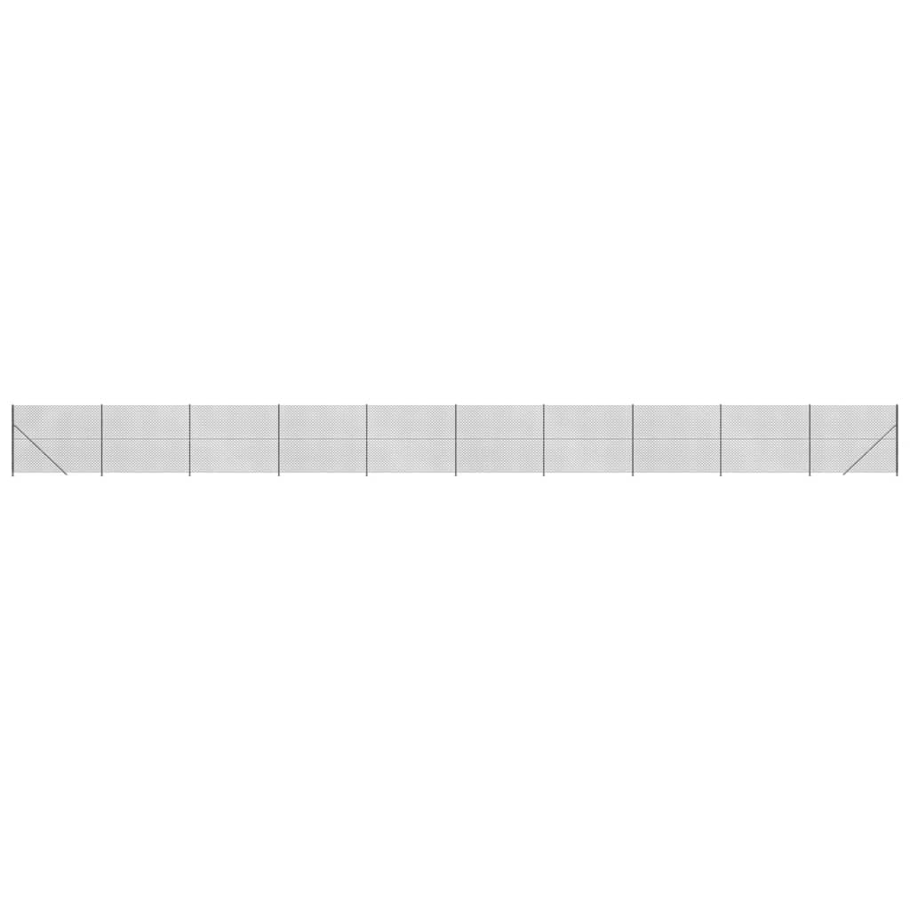 vidaXL Cerca de arame com flange 1,4x25 m antracite