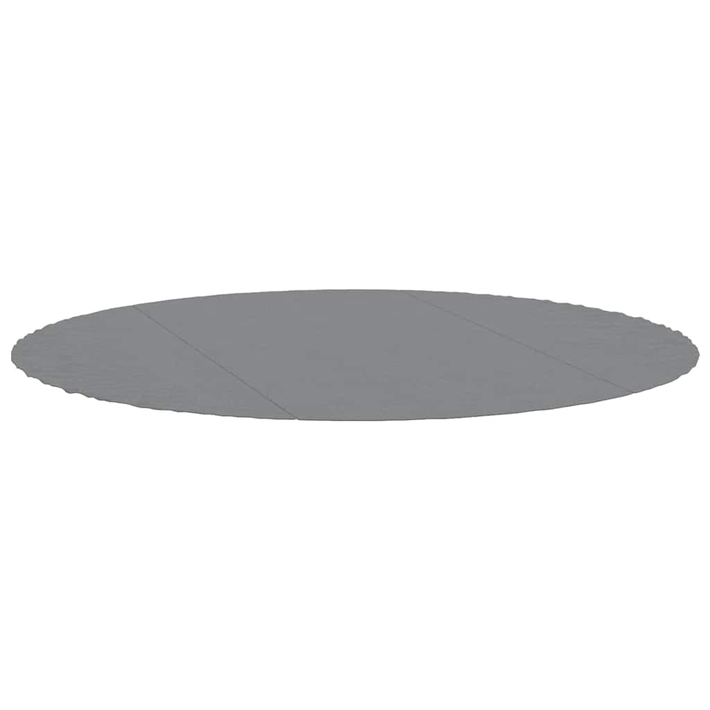 vidaXL Pano para chão de piscinas Ø366 cm poliéster geotêxtil cinza