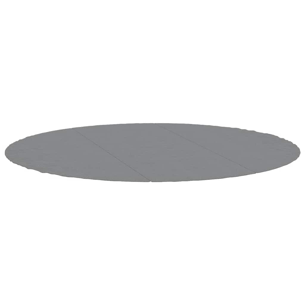 vidaXL Pano para chão de piscinas Ø396 cm poliéster geotêxtil cinza
