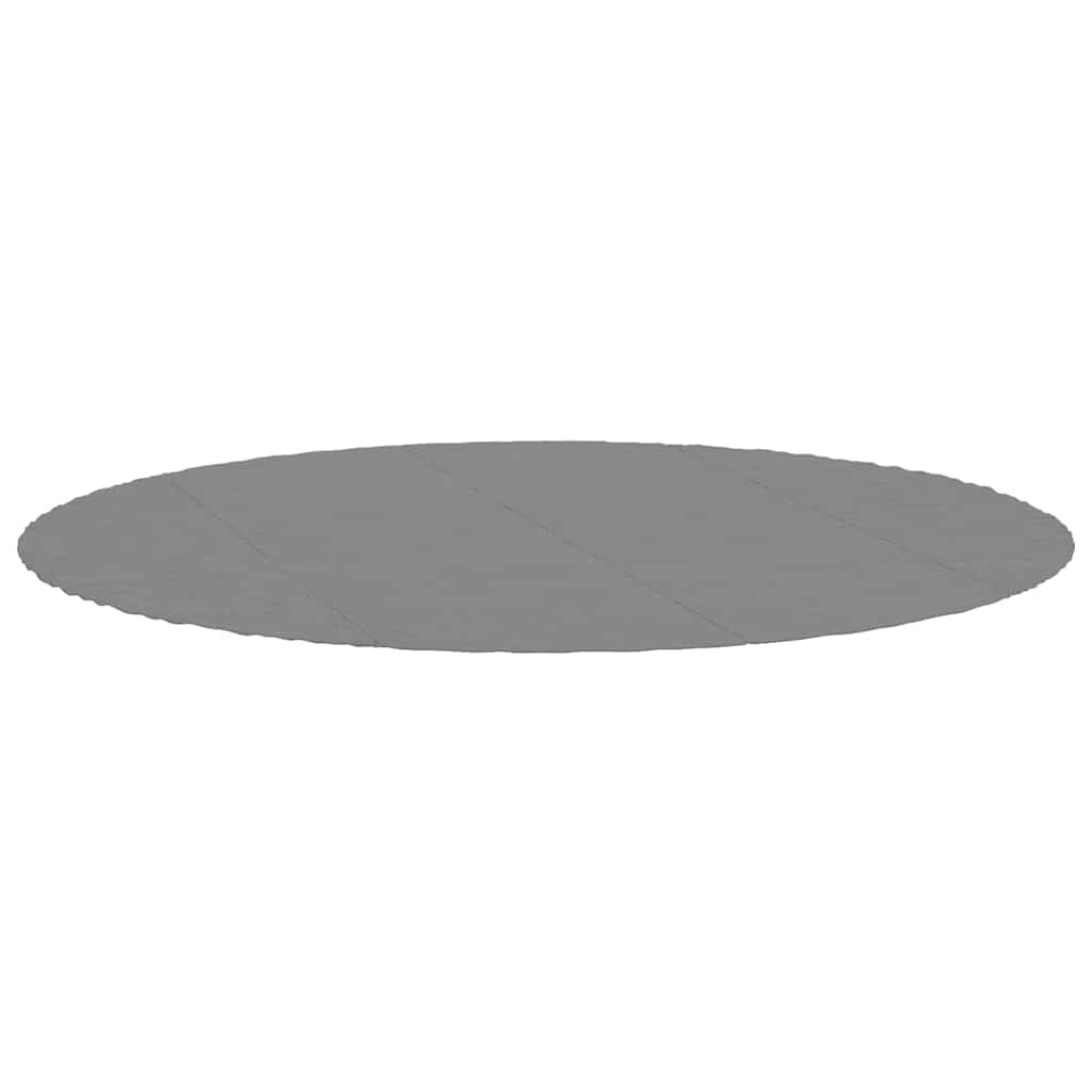 vidaXL Pano para chão de piscinas Ø458 cm poliéster geotêxtil cinza