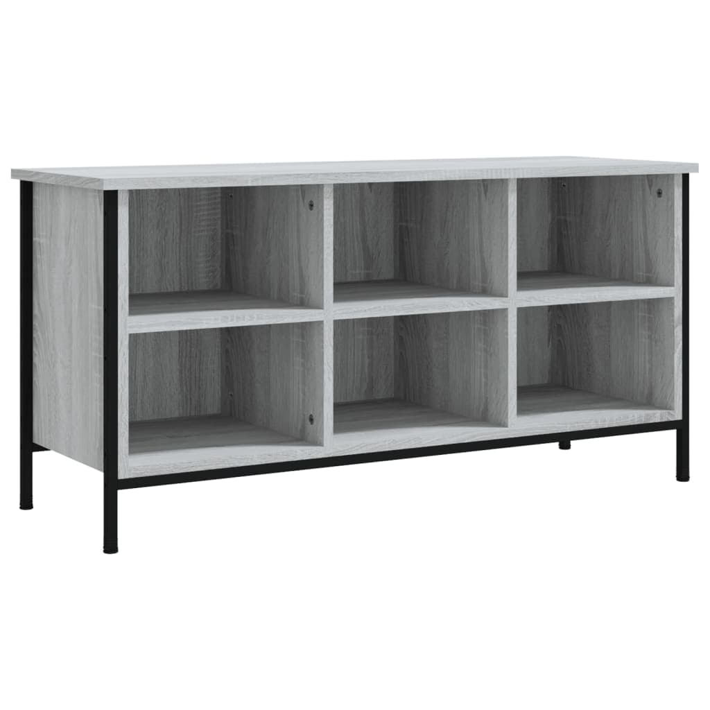 vidaXL Sapateira 100x35x50 cm derivados de madeira cinzento sonoma