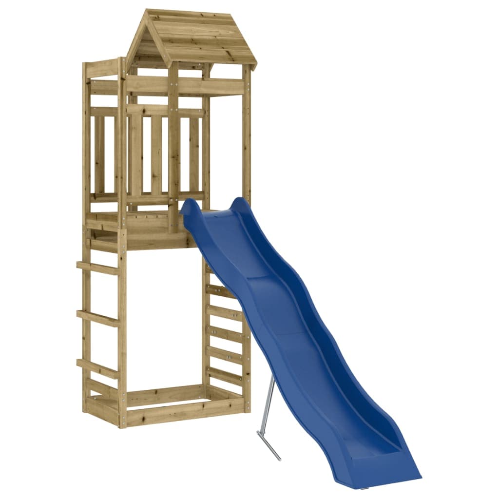 vidaXL Conjunto de Brincar para Exterior Madeira de Pinho Impregnada - 3677247991