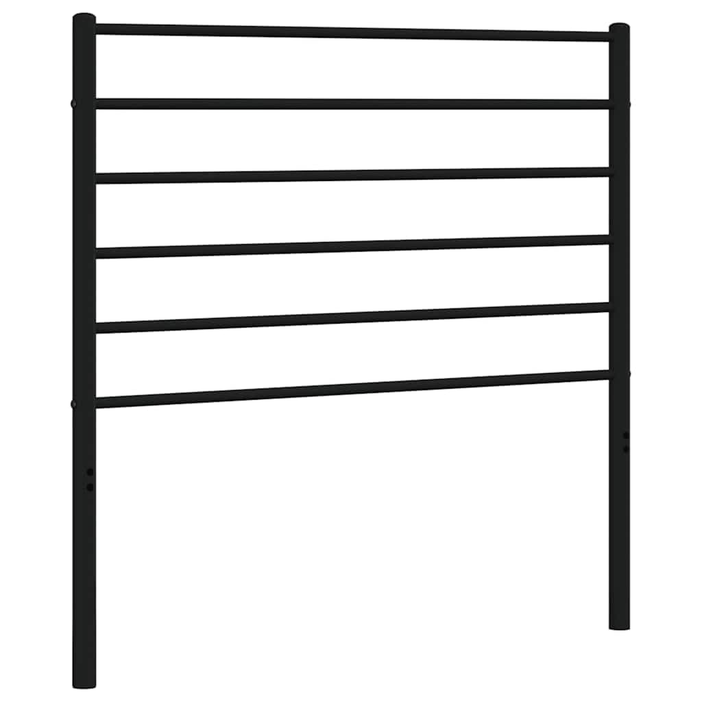 vidaXL Cabeceira de substituição 90 cm metal preto