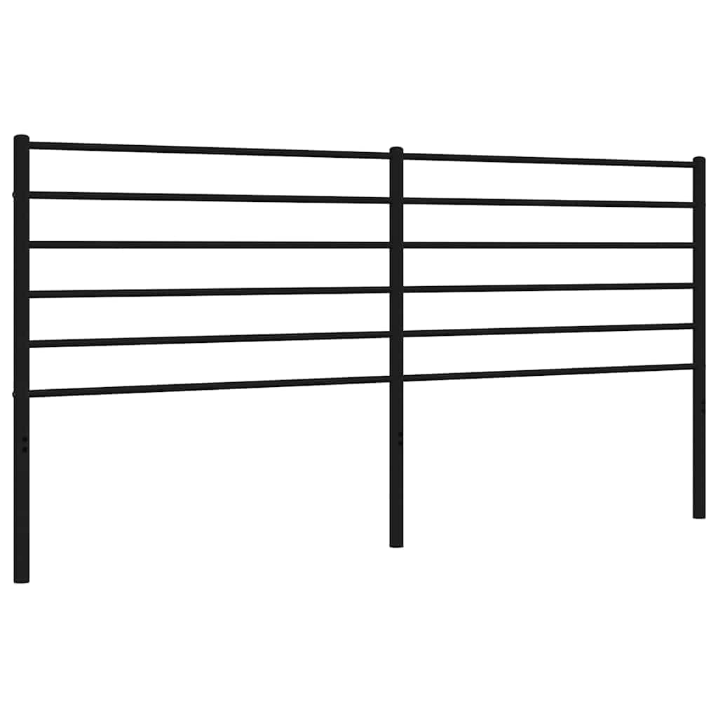 vidaXL Cabeceira de substituição 193 cm metal preto