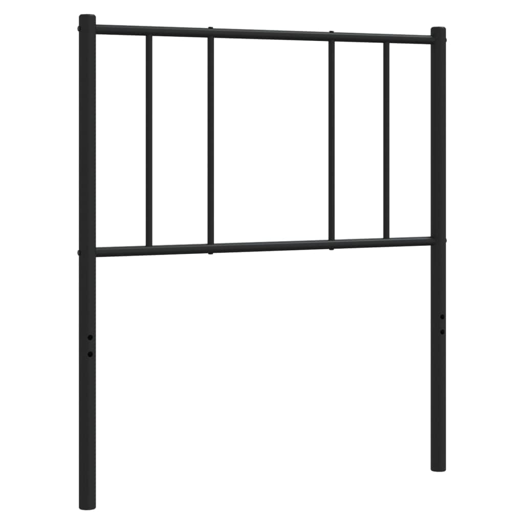 vidaXL Cabeceira de substituição 80 cm metal preto