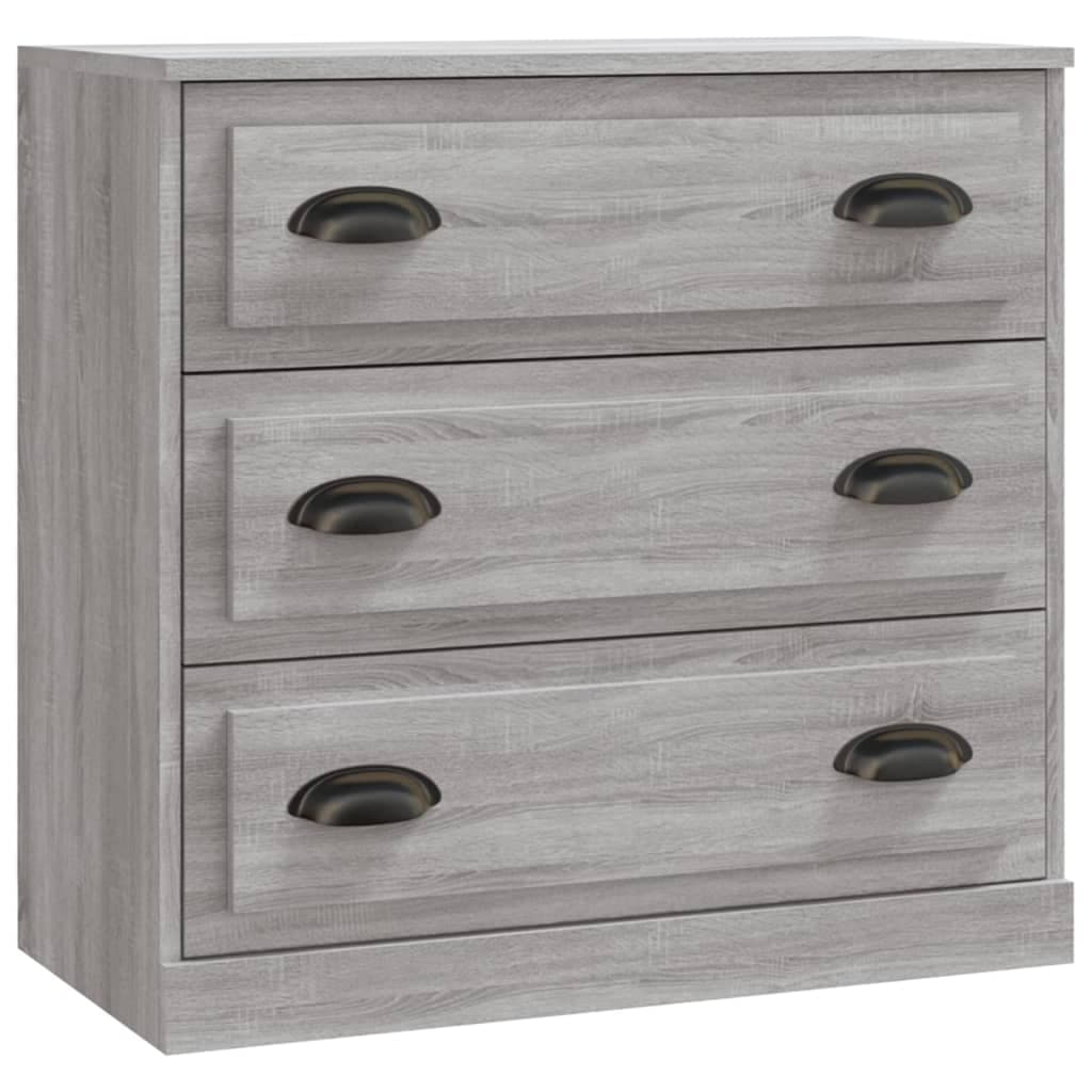 vidaXL Aparador 70x35,5x67,5 cm derivados de madeira cinzento sonoma