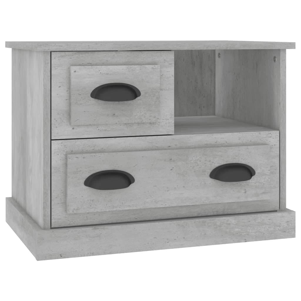 Mesa de Cabeceira 60x39x45 cm Cinzento Cimento - 816364