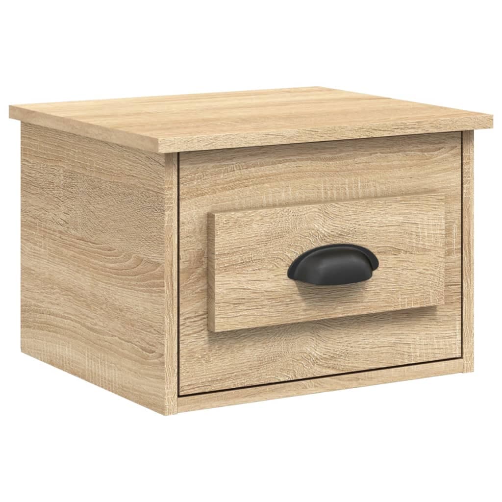 vidaXL Mesa de cabeceira de parede 41,5x36x28 cm carvalho sonoma
