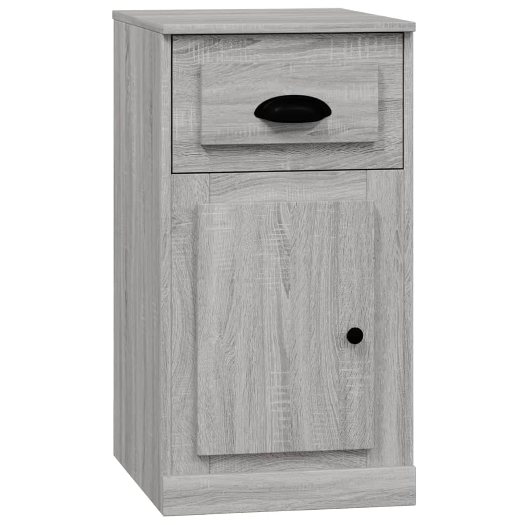 vidaXL Armário apoio c/ gaveta 40x50x75cm cor cinzento sonoma