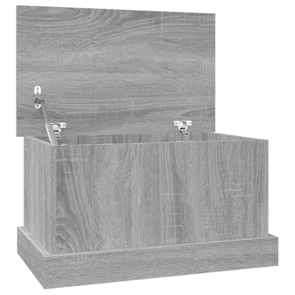 vidaXL Caixa de arrumação 50x30x28 cm derivados madeira cinza sonoma