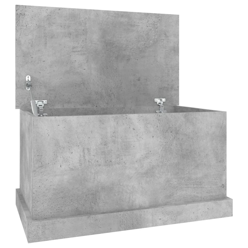 vidaXL Caixa de arrumação 70x40x38 cm derivados madeira cinza cimento