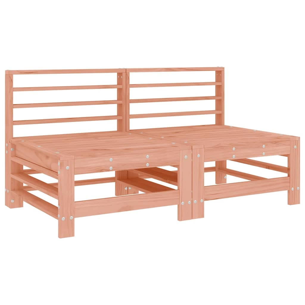 VidaXL Sofás de centro para jardim 2 pcs madeira de douglas maciça