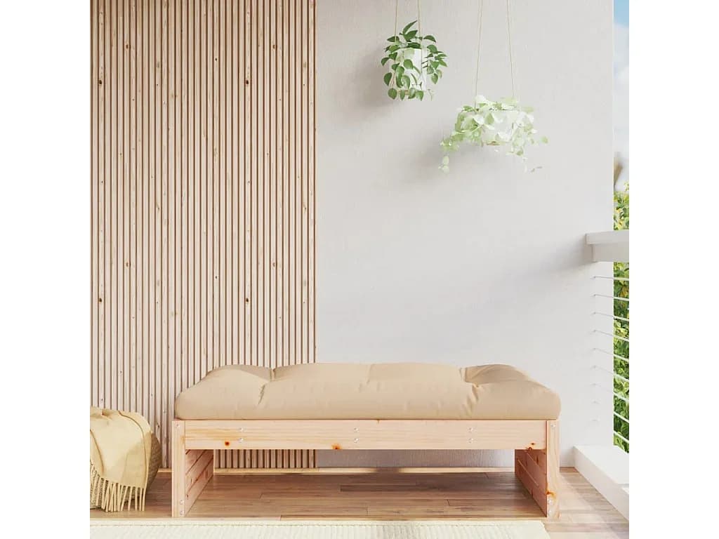Apoio de pés para jardim 120x80 cm pinho maciço