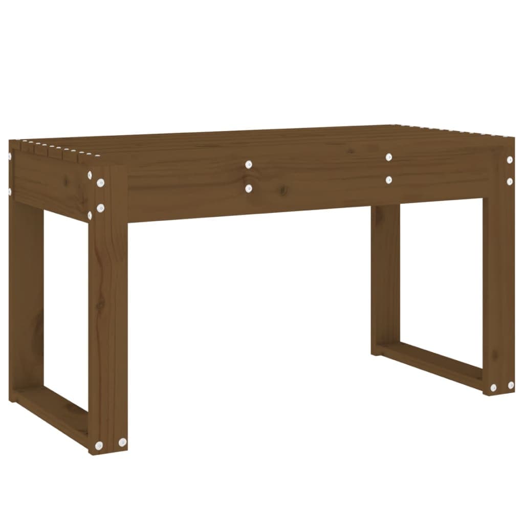 vidaXL Banco de jardim 80x38x45cm madeira de pinho maciça castanho-mel