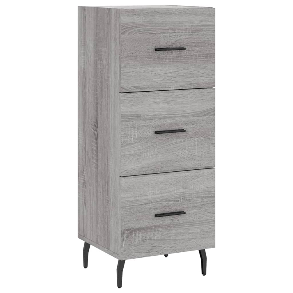 vidaXL Aparador 34,5x34x90 cm derivados de madeira sonoma cinzento