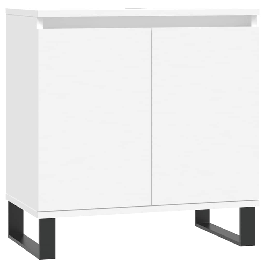 vidaXL Armário de casa de banho 58x33x60 cm derivados madeira branco