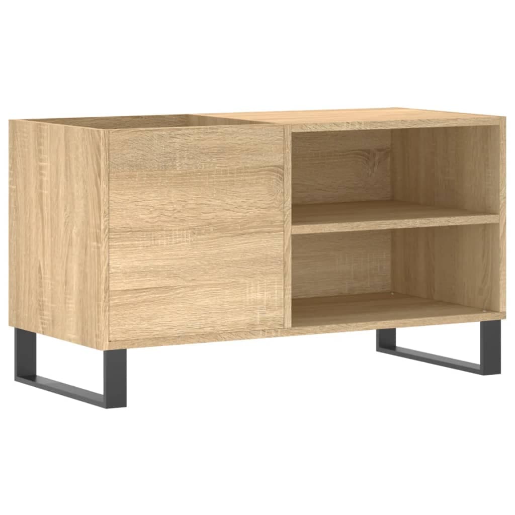 vidaXL Armário p/ discos 85x38x48 cm deriv. madeira carvalho sonoma