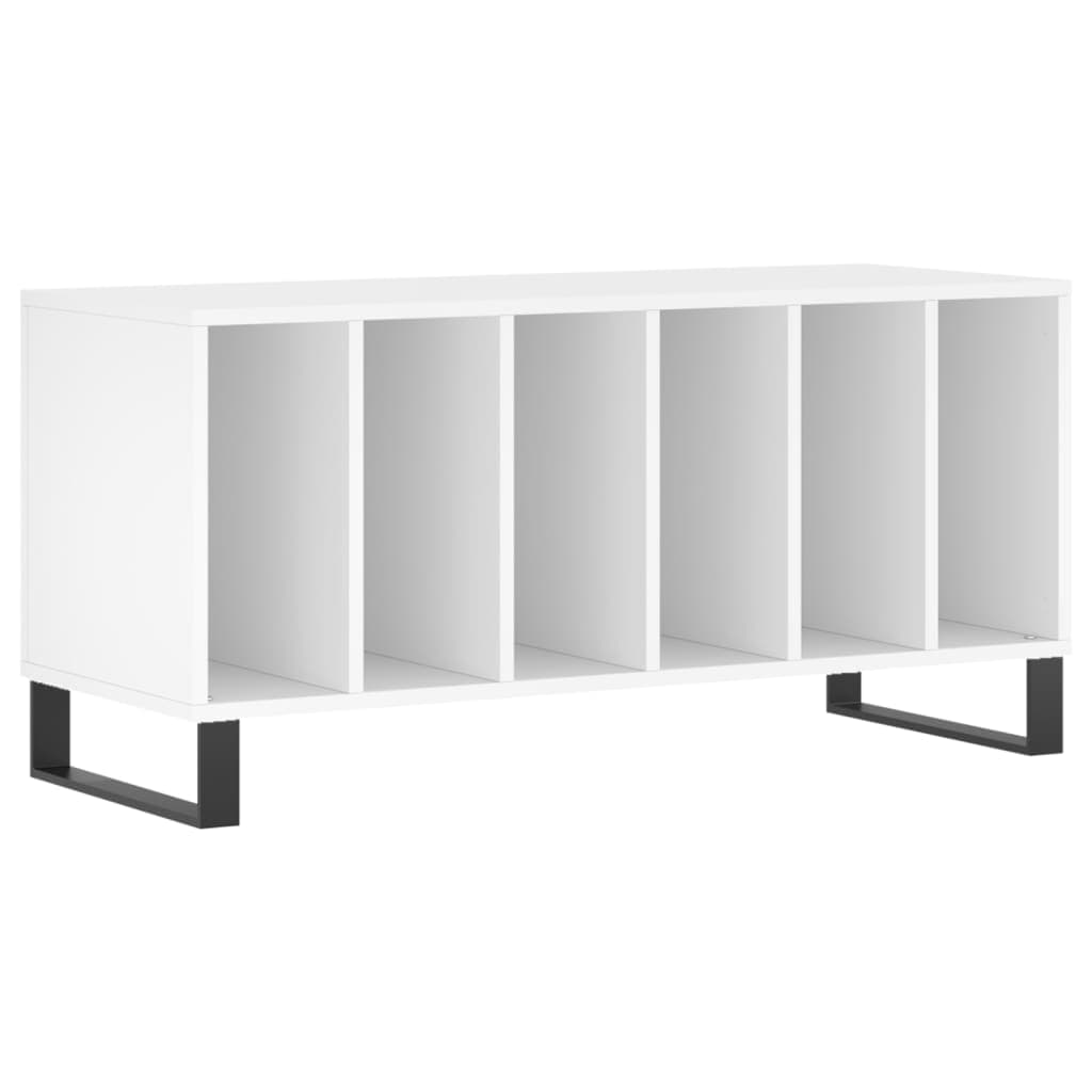 Armário para Discos 100x38x48 cm Derivados de Madeira Branco - 831756