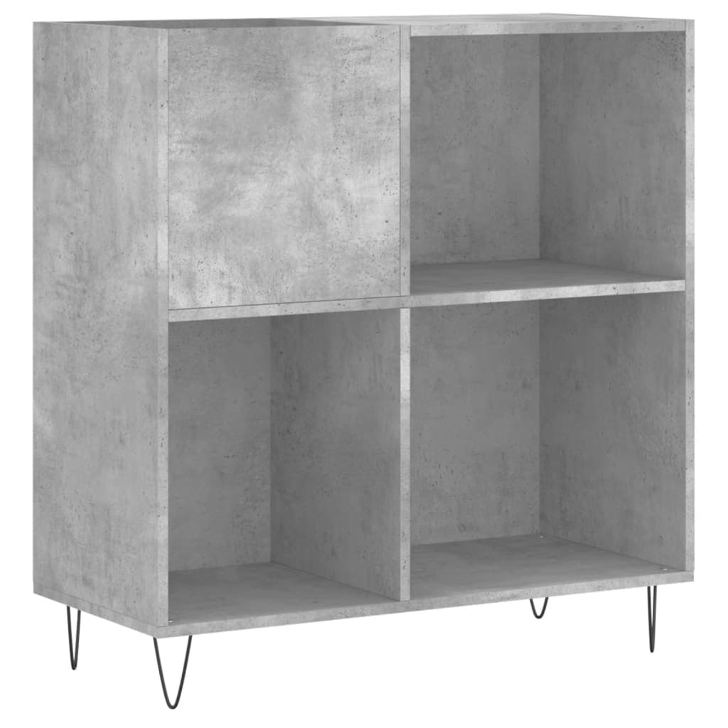 Armário para Discos 84,5x38x89 cm Derivados Madeira Cinza-cimento - 831776